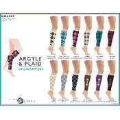 Women's Argyle and Plaid Leg Warmers