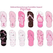 National Breast Cancer Women's Flip Flops