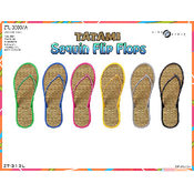 Ladies Tatami Sequin Flip Flops