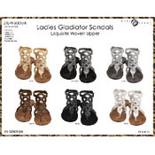 Ladies Exquisite Woven Upper Gladiator Sandals