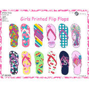 Girls Printed Flip Flops
