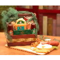Manly Mans Sausage &amp; Nut Tote Gift Basket