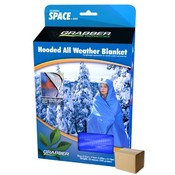 Space Sportsman's Hooded Blanket/Poncho Blue