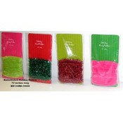 Assorted 72" Long Holiday Fuzzy/Tinsel Ribbon