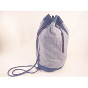 Denim Cinch-Styled Bag with Adjustable Strap