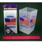 American Flag Design Luminary Candle Holder Bag