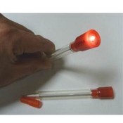 Blank Pen with Red LED Light on Top