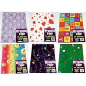 Assorted Gift Wrap (2 Jumbo Sheets - 26" X 37")