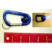 Imprinted Keychain Carabiners with Blue LED Light