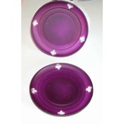 Decorative Glass Candle Holder Dish