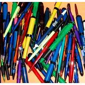 IMPRINTED plastic retractable PENS