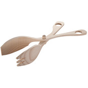 Wooden Scissors Salad Tongs