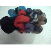 Assorted Color Soft Fleece - Hair Scrunchies