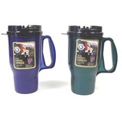 Assorted Colors - 16 OZ. Plastic Travel Mug