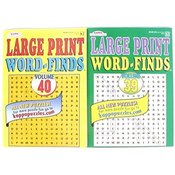 Large Print Word Find Puzzle Book W/Floor Display