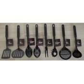 252pc Black Heat Resistant Nylon Utensil Asst