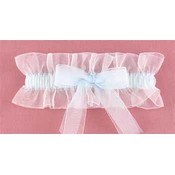 Ice Blue Chiffon Garter