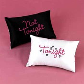 Tonight / Not Tonight Throw Pillow