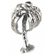 Silver Tone Palm Tree Charms