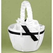 Love Links Black &amp; White Basket