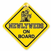Newlyweds on Board Sign