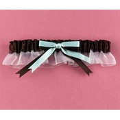 Brown &amp; Aqua Darling Duo Garter