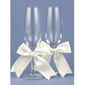 Ivory Graceful Ties Flutes
