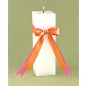 Fuchsia &amp; Orange Darling Duo Unity Candle