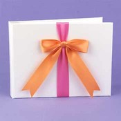 Fuchsia &amp; Orange Darling Duo Guest Book