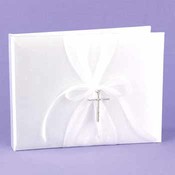 White Inspirational Beauty Guest Book