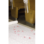 White Fabric Aisle Runner