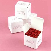Foil Sweet 16 Favor Boxes
