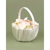 Ivory Satin Basket