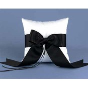 White Formal Affair Ring Pillow