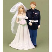 Marines Bride &amp; Groom Figurine