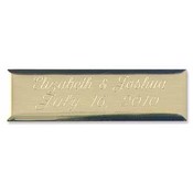 Gold Blank Plate for Guest Books