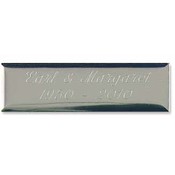 Silver Blank Plate for Guest Books