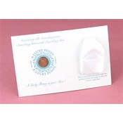 White Coin Pocket w/Penny