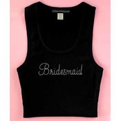 Black Bridesmaid Tank - XL