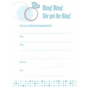 Bling Bling Engagement Party Invitations