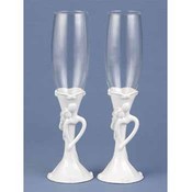 Porcelain Couple Flutes