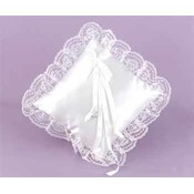 Square Satin &amp; Lace Pillow