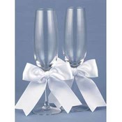 White Graceful Ties Flutes