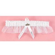 09 White Prom Garter