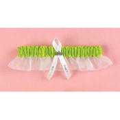09 Lime Prom Garter