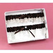 Brown Keepsake &amp; Toss Garter Set