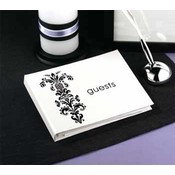 White Vintage Bouquet Guest Book