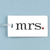 Mrs. Luggage Tag