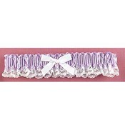 Lilac Ribbon &amp; Lace Garter