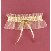 Ivory Linked at the Heart Garter
